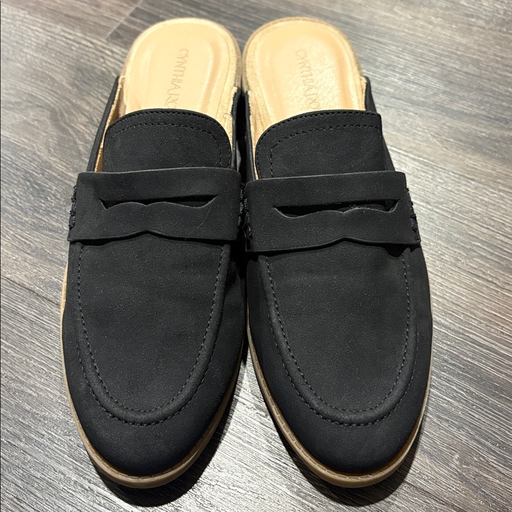Cynthia Rowley Black Womens slip on loafer